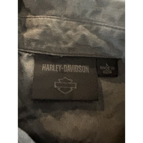 Harley-Davidson Men's Iron Bond Short Sleeve Colorblocked Shirt, Size Large - Picture 3 of 4